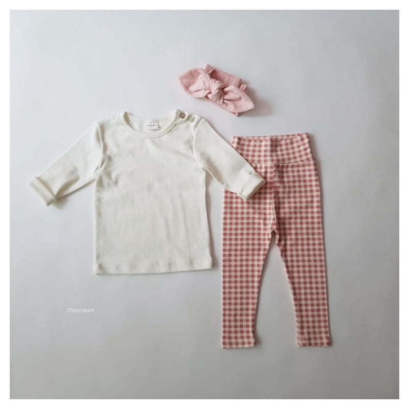 CHOUCREAM - Korean Children Fashion - #Kfashion4kids - Bebe Check Leggings - 7
