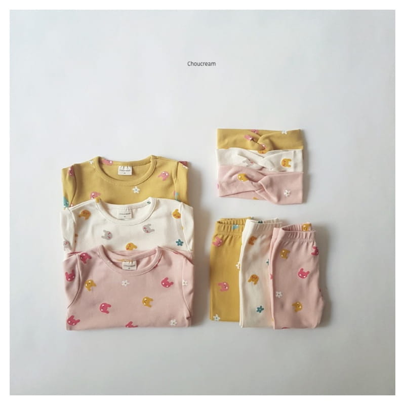 CHOUCREAM - Korean Children Fashion - #Kfashion4kids - Rabbit Easywear with Hairband - 2