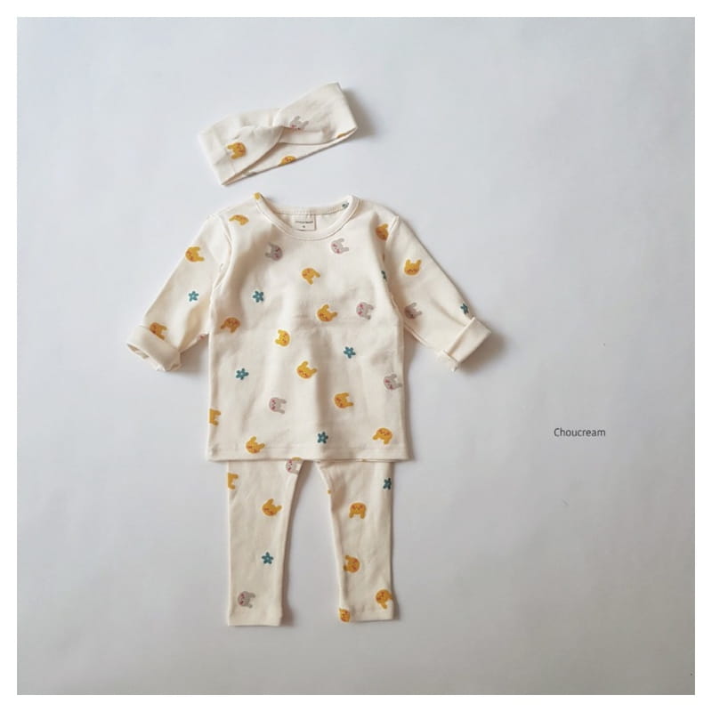 CHOUCREAM - Korean Children Fashion - #Kfashion4kids - Rabbit Easywear with Hairband - 3
