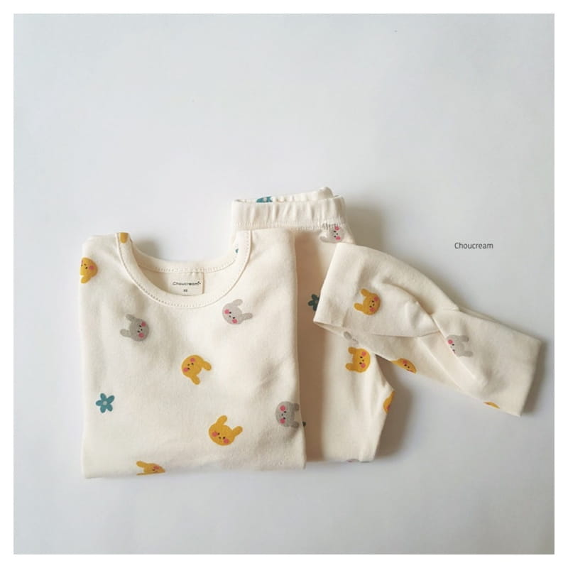 CHOUCREAM - Korean Children Fashion - #Kfashion4kids - Rabbit Easywear with Hairband - 6