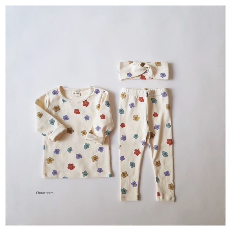 CHOUCREAM - Korean Children Fashion - #Kfashion4kids - Colorful Flower Easywear - 3
