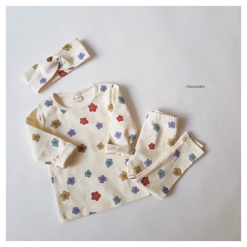 CHOUCREAM - Korean Children Fashion - #Kfashion4kids - Colorful Flower Easywear - 4