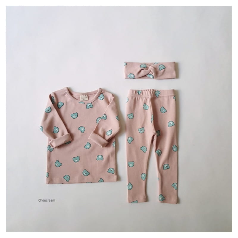 CHOUCREAM - Korean Children Fashion - #Kfashion4kids - Bear Easywear with Hairband - 11