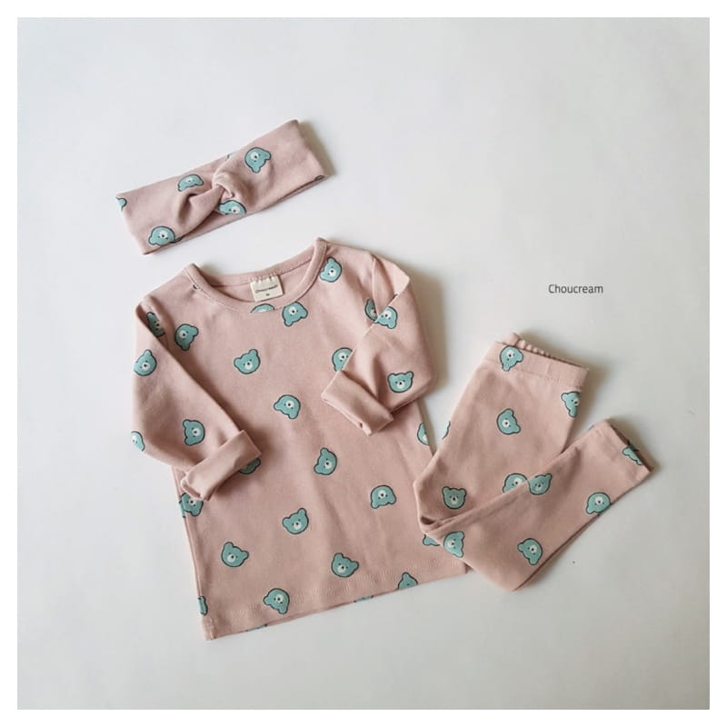 CHOUCREAM - Korean Children Fashion - #Kfashion4kids - Bear Easywear with Hairband - 12