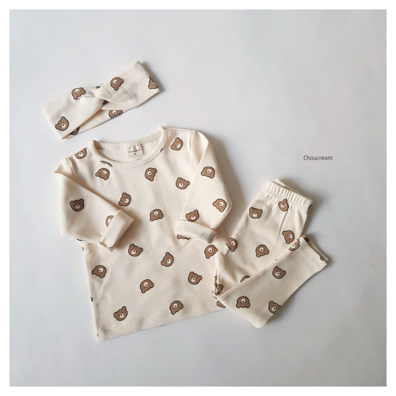 CHOUCREAM - Korean Children Fashion - #Kfashion4kids - Bear Easywear with Hairband - 6