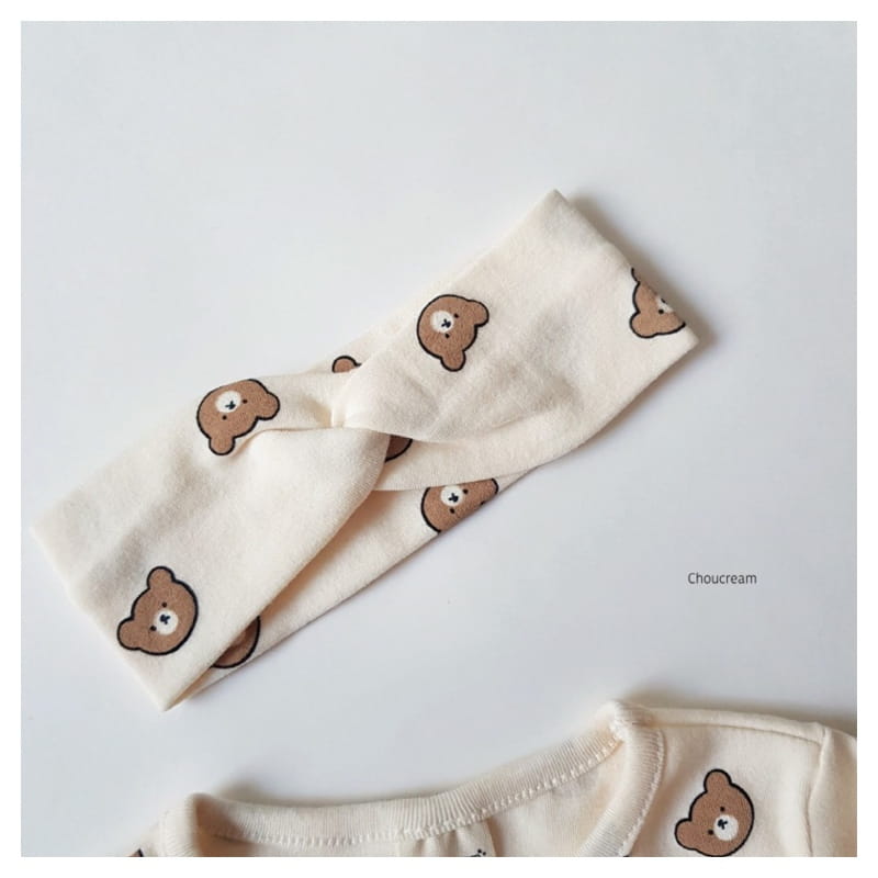 CHOUCREAM - Korean Children Fashion - #Kfashion4kids - Bear Easywear with Hairband - 8