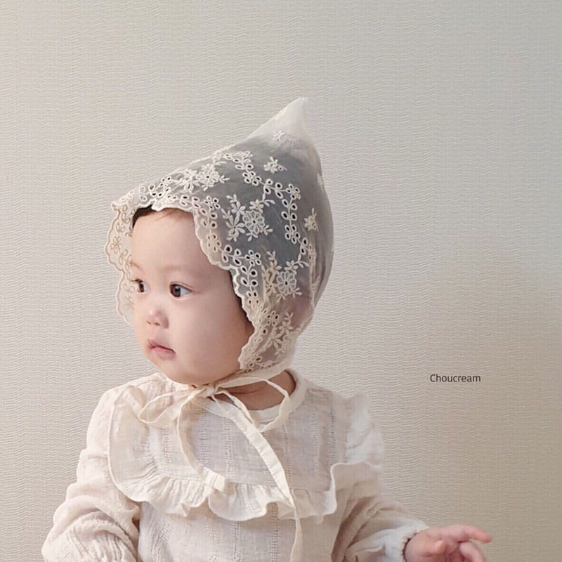 CHOUCREAM - Korean Children Fashion - #Kfashion4kids - Lace Bonnet - 3