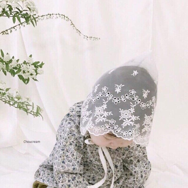 CHOUCREAM - Korean Children Fashion - #Kfashion4kids - Lace Bonnet - 4