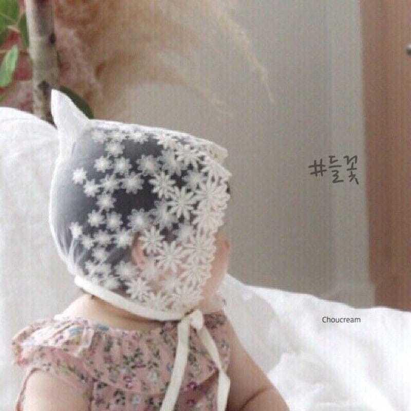 CHOUCREAM - Korean Children Fashion - #Kfashion4kids - Lace Bonnet - 9