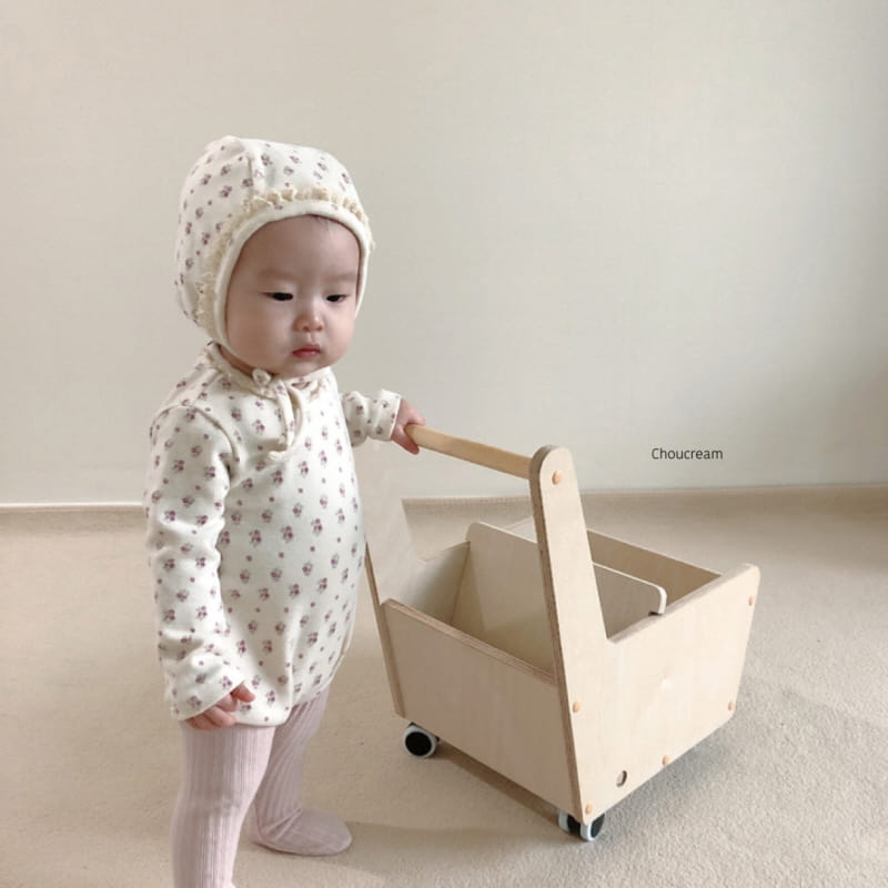 CHOUCREAM - Korean Children Fashion - #Kfashion4kids - Lavene Bodysuit with Bonnet - 7