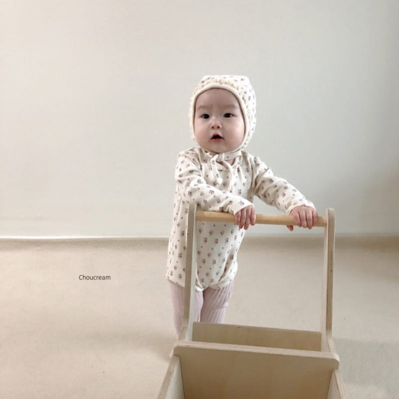CHOUCREAM - Korean Children Fashion - #Kfashion4kids - Lavene Bodysuit with Bonnet - 9