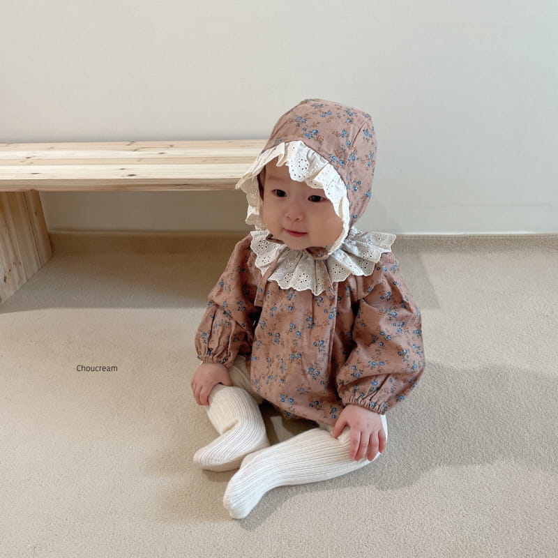 CHOUCREAM - Korean Children Fashion - #Kfashion4kids - Viola Bodysuit with Bonnet - 10