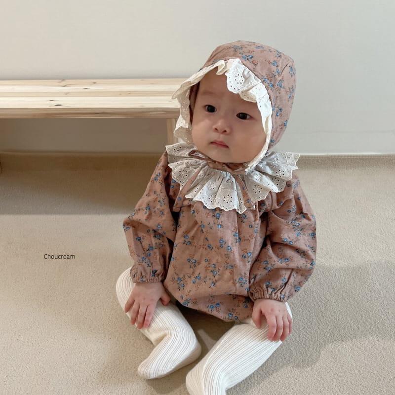 CHOUCREAM - Korean Children Fashion - #Kfashion4kids - Viola Bodysuit with Bonnet - 12