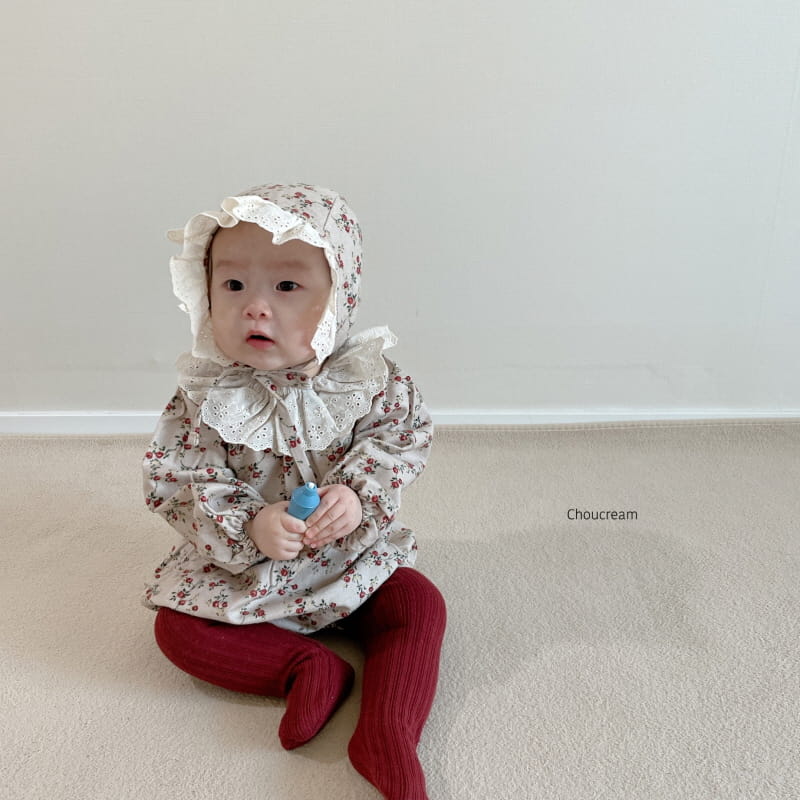 CHOUCREAM - Korean Children Fashion - #Kfashion4kids - Viola Bodysuit with Bonnet - 2
