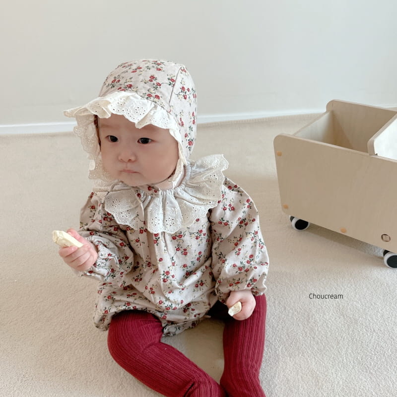 CHOUCREAM - Korean Children Fashion - #Kfashion4kids - Viola Bodysuit with Bonnet - 5