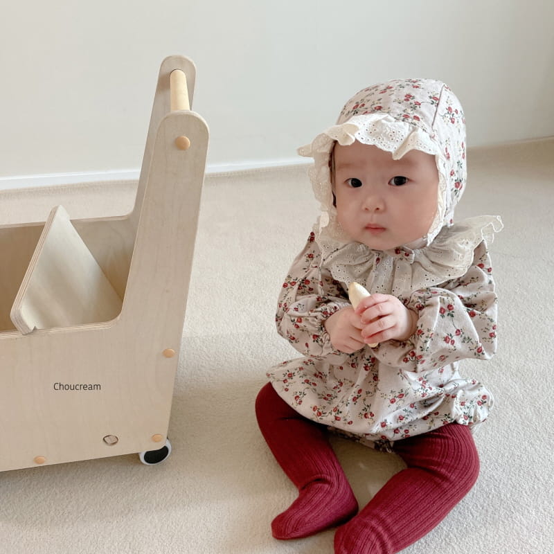 CHOUCREAM - Korean Children Fashion - #Kfashion4kids - Viola Bodysuit with Bonnet - 6