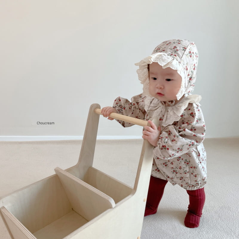 CHOUCREAM - Korean Children Fashion - #Kfashion4kids - Viola Bodysuit with Bonnet - 8