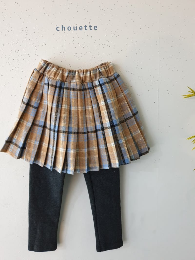 CHOUETTE - Korean Children Fashion - #Kfashion4kids - Check Wrinkle Leggings - 2