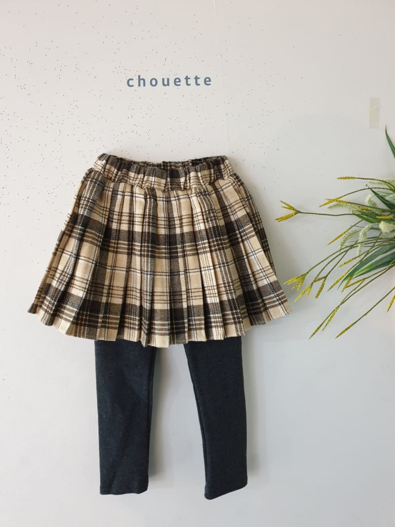 CHOUETTE - Korean Children Fashion - #Kfashion4kids - Check Wrinkle Leggings - 6