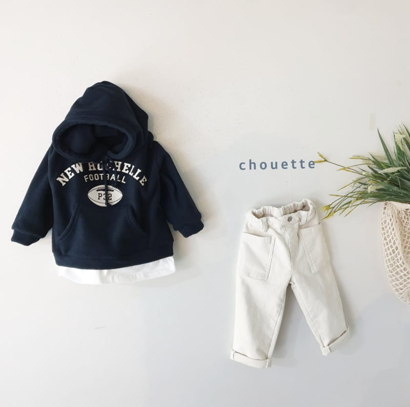 CHOUETTE - Korean Children Fashion - #Kfashion4kids - Football Hoody Long Tee - 7