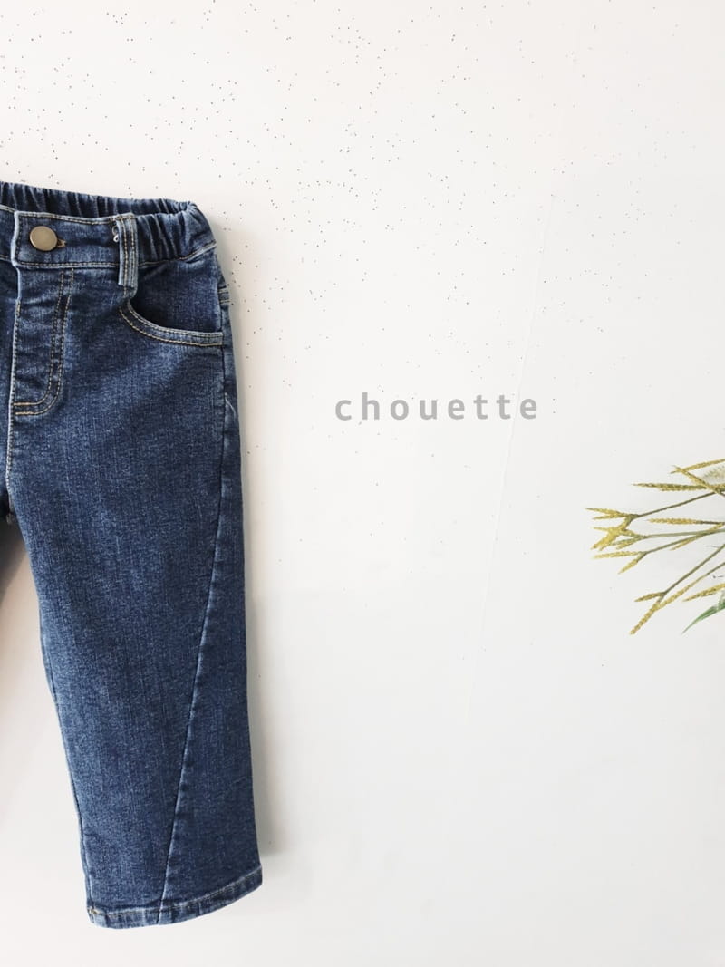 CHOUETTE - Korean Children Fashion - #Kfashion4kids - Line Fleece Span Jeans