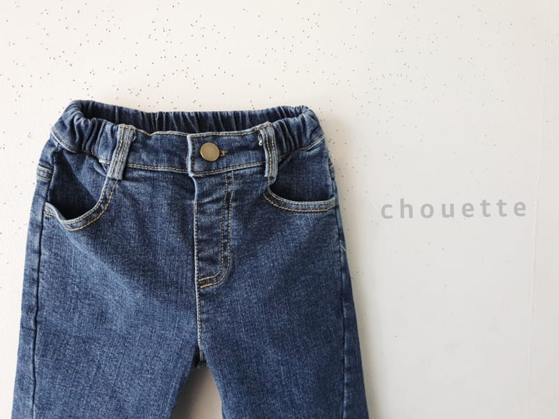 CHOUETTE - Korean Children Fashion - #Kfashion4kids - Line Fleece Span Jeans - 2