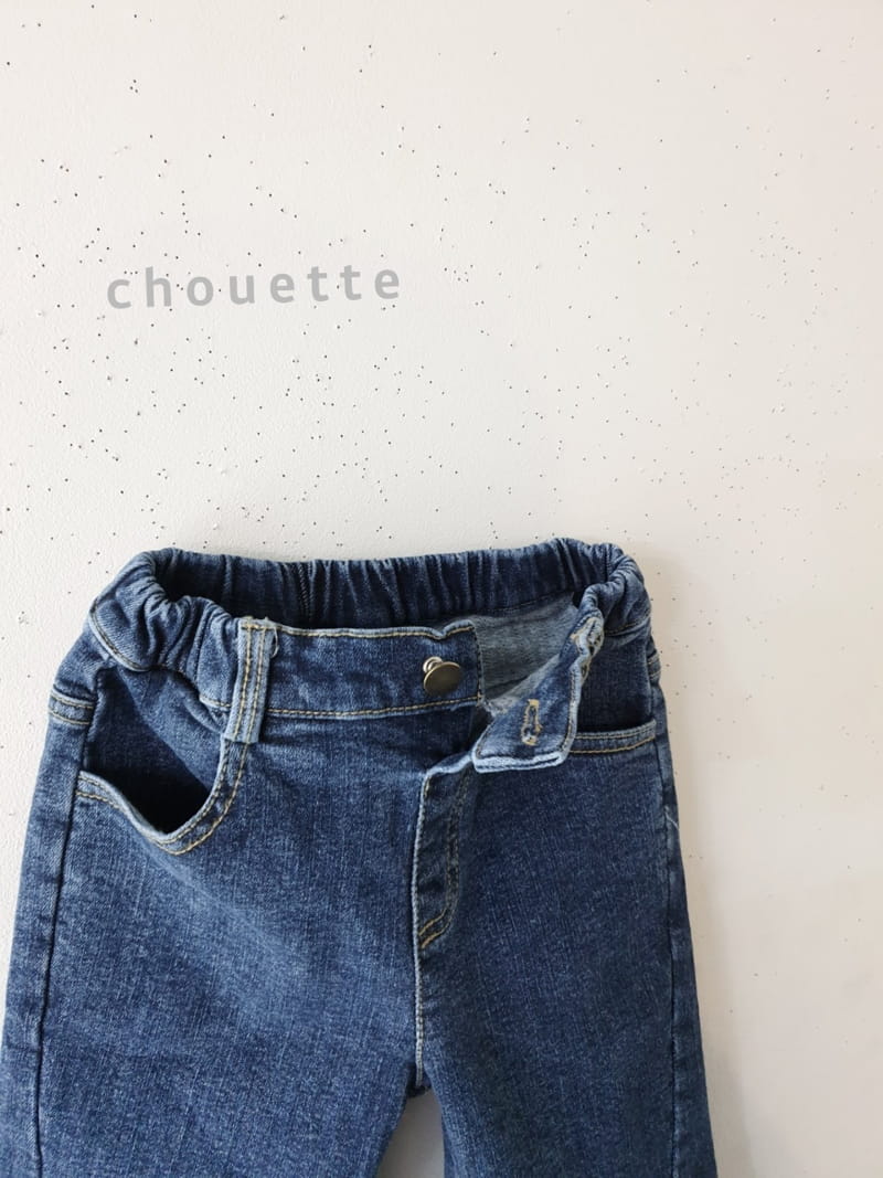 CHOUETTE - Korean Children Fashion - #Kfashion4kids - Line Fleece Span Jeans - 3