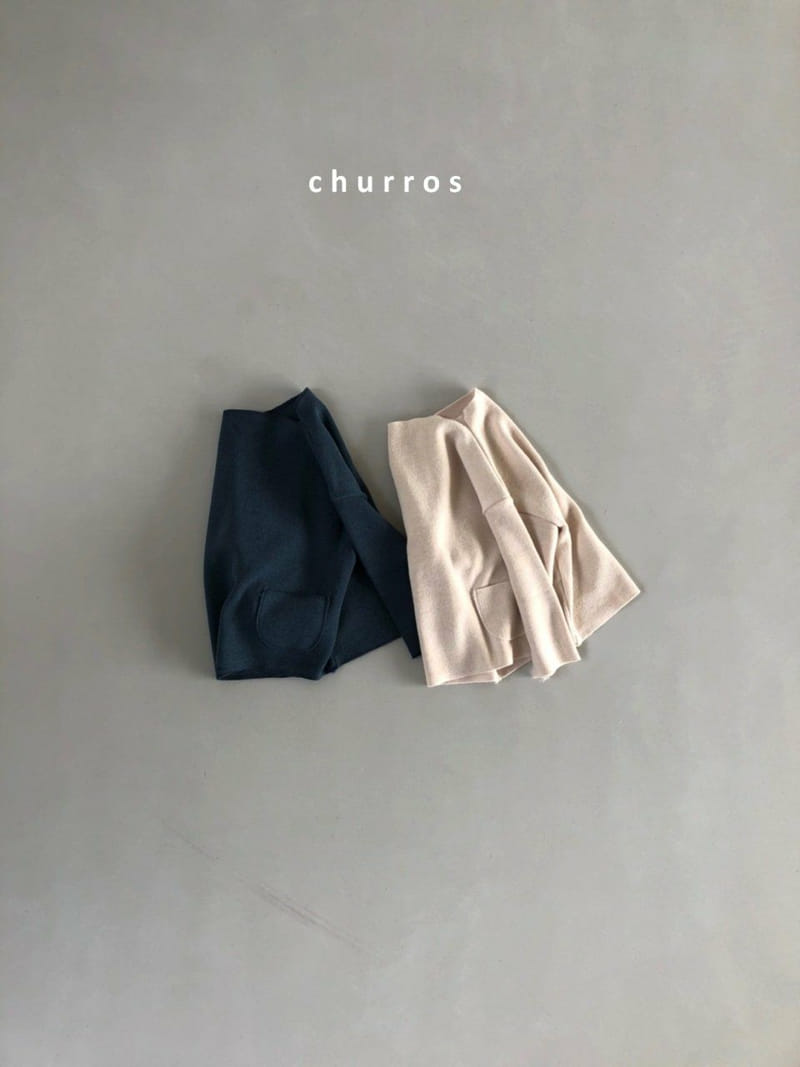 CHURROS - Korean Children Fashion - #Kfashion4kids - Half Neck Pocket Tee