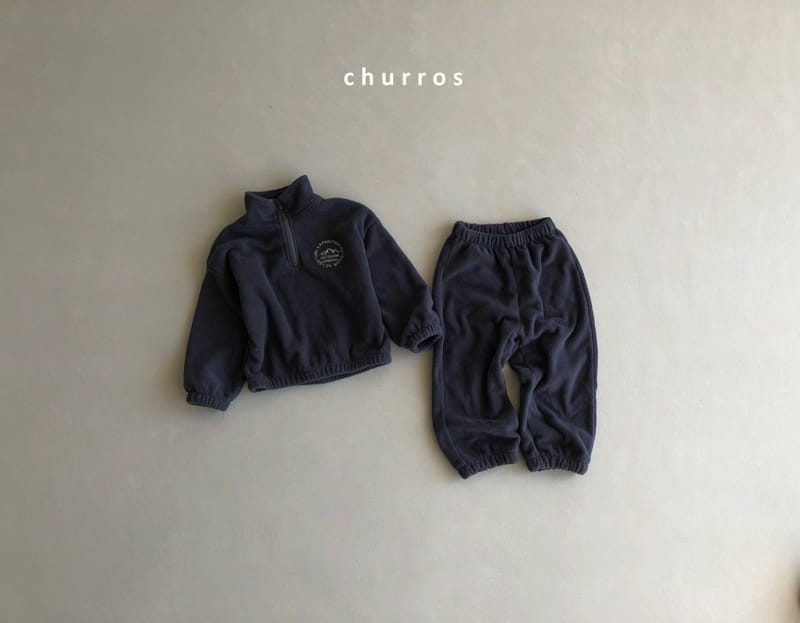 CHURROS - Korean Children Fashion - #Kfashion4kids - Pleats Anorak Bottom Set - 2