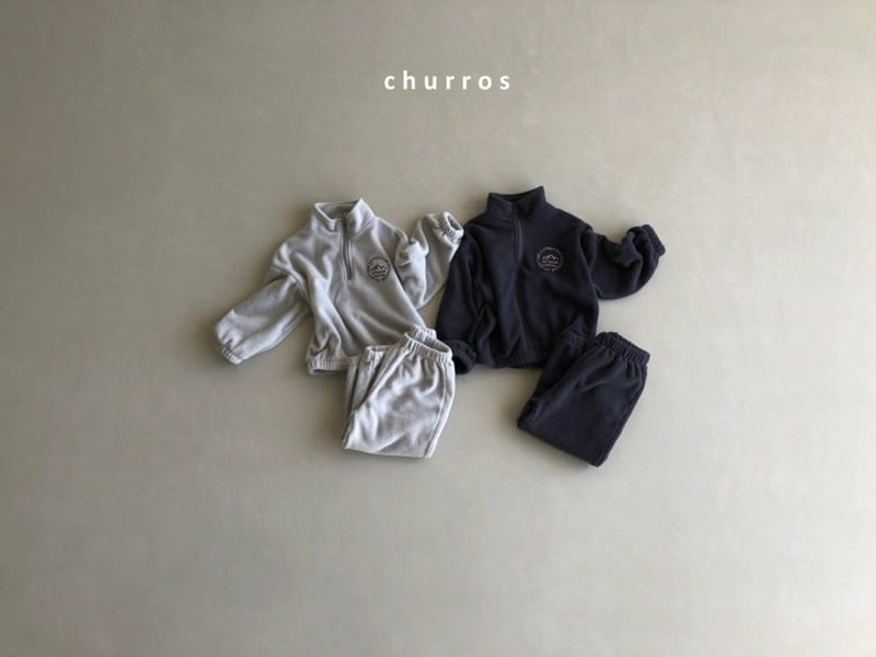 CHURROS - Korean Children Fashion - #Kfashion4kids - Pleats Anorak Bottom Set - 4