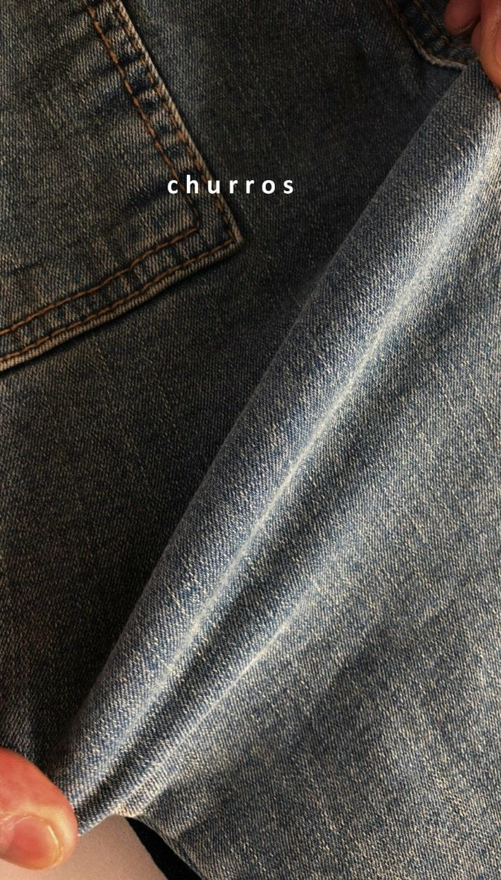 CHURROS - Korean Children Fashion - #Kfashion4kids - Pocket Fleece Jeans - 3