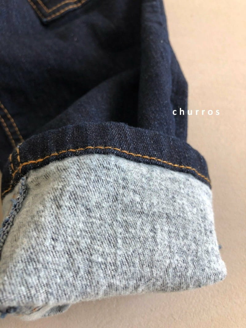CHURROS - Korean Children Fashion - #Kfashion4kids - Pocket Fleece Jeans - 6