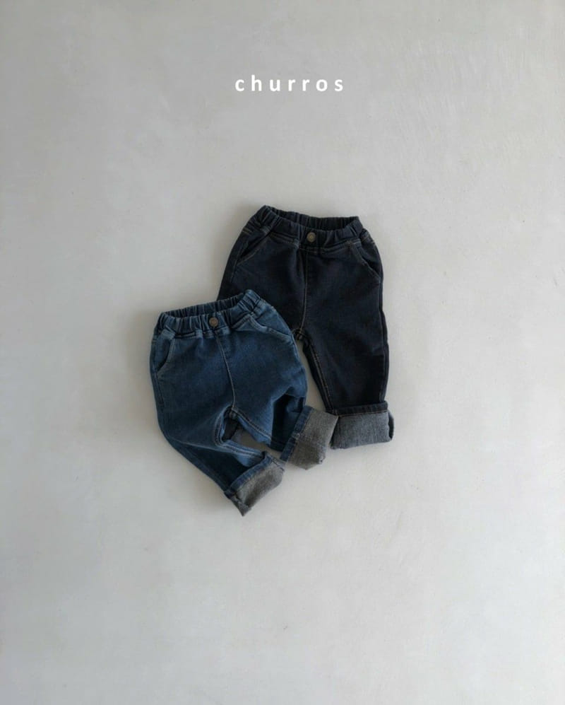 CHURROS - Korean Children Fashion - #Kfashion4kids - Wool Fleece Jeans - 4