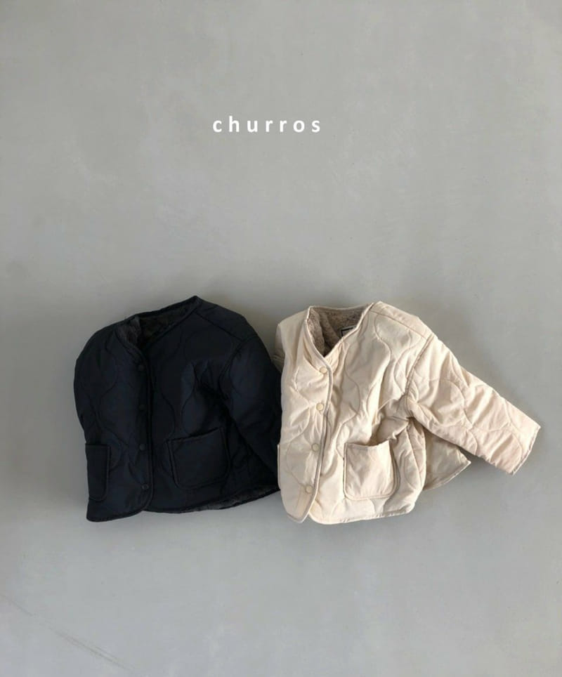 CHURROS - Korean Children Fashion - #Kfashion4kids - Mink Quilting Jacket - 2