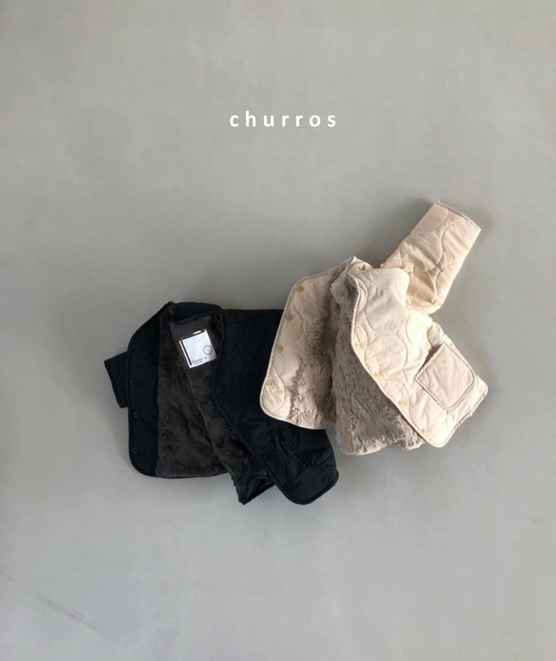 CHURROS - Korean Children Fashion - #Kfashion4kids - Mink Quilting Jacket - 4