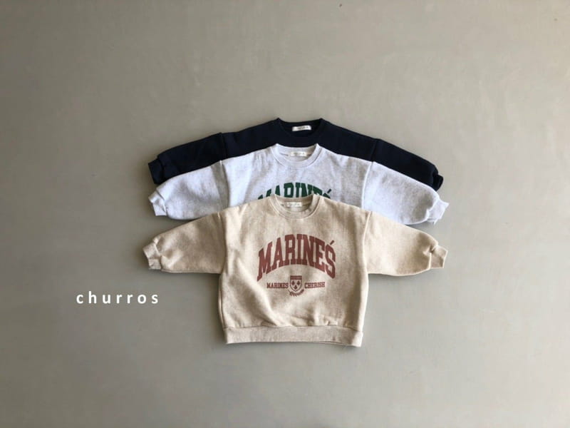 CHURROS - Korean Children Fashion - #Kfashion4kids - MARINES Fleece Sweatshirt