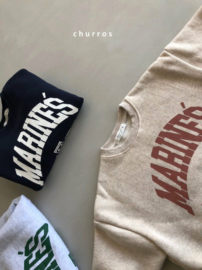 CHURROS - Korean Children Fashion - #Kfashion4kids - MARINES Fleece Sweatshirt - 4