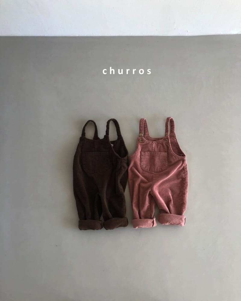 CHURROS - Korean Children Fashion - #Kfashion4kids - Corduroy Dungarees Pants - 5