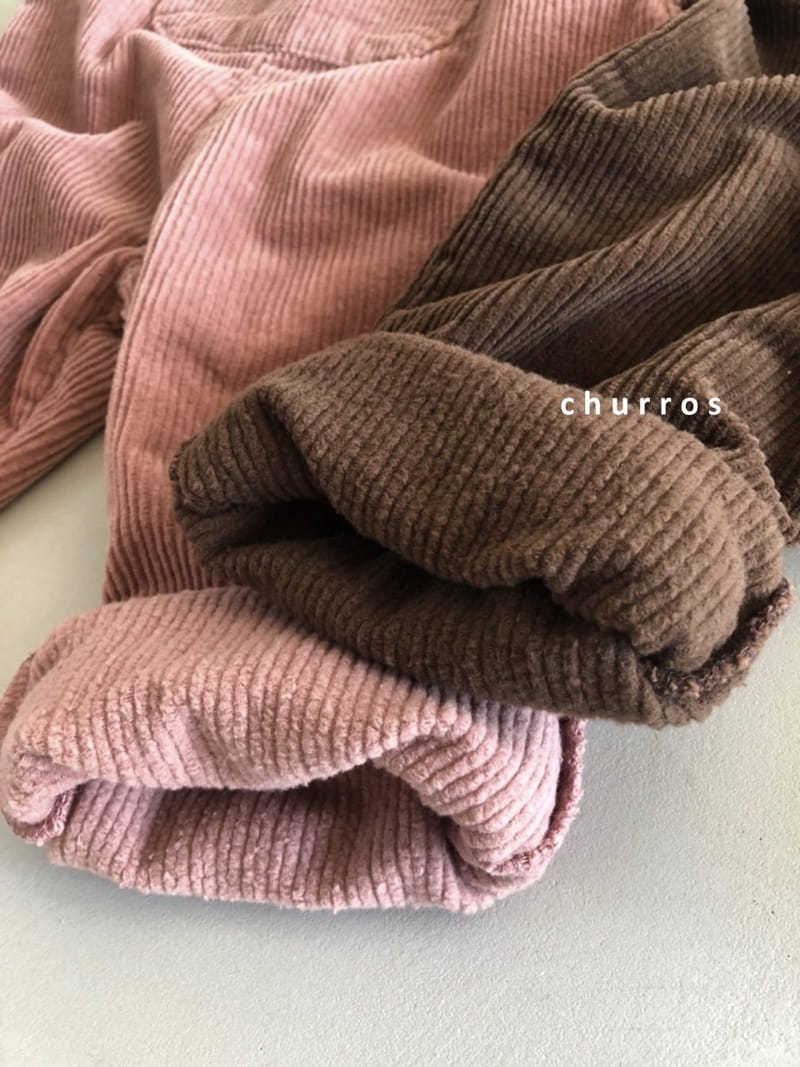 CHURROS - Korean Children Fashion - #Kfashion4kids - Corduroy Dungarees Pants - 8