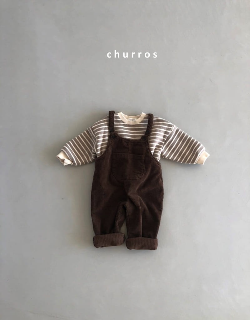 CHURROS - Korean Children Fashion - #Kfashion4kids - Stripes Fleece Sweatshirt - 7