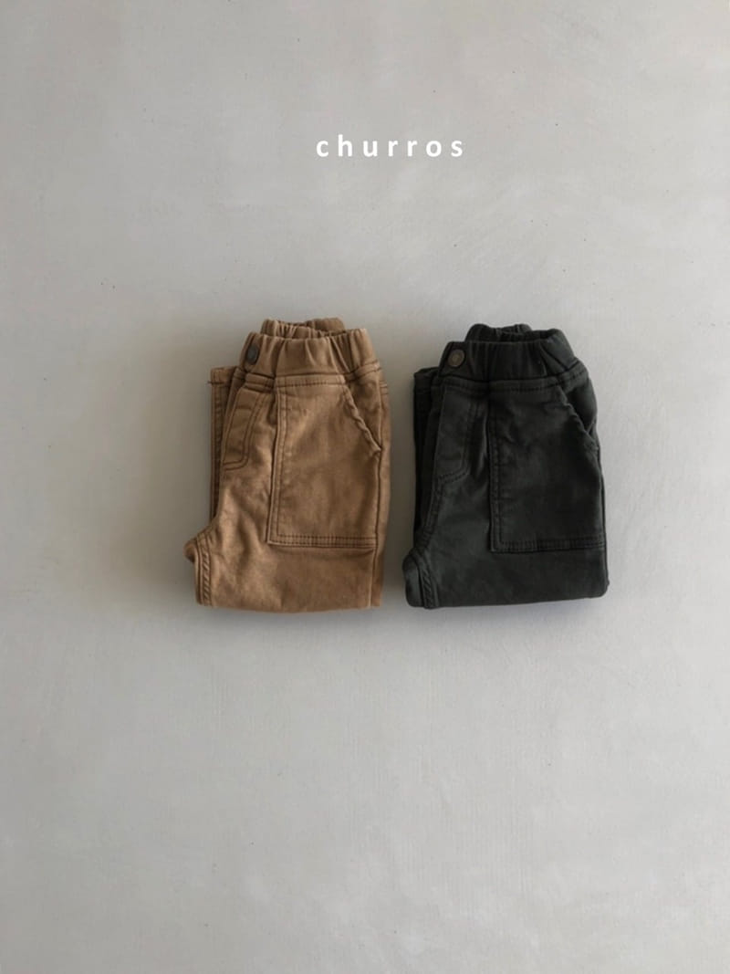 CHURROS - Korean Children Fashion - #Kfashion4kids - Pocket Fleece Baggy Pants - 2