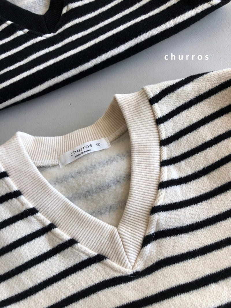 CHURROS - Korean Children Fashion - #Kfashion4kids - Stripes Fleece Vest - 3