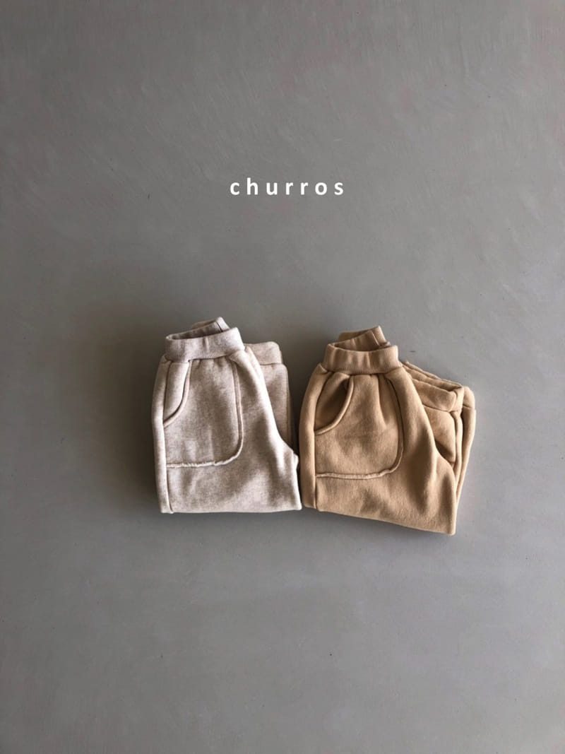 CHURROS - Korean Children Fashion - #Kfashion4kids - Lining Fleece Jogger Pants - 4