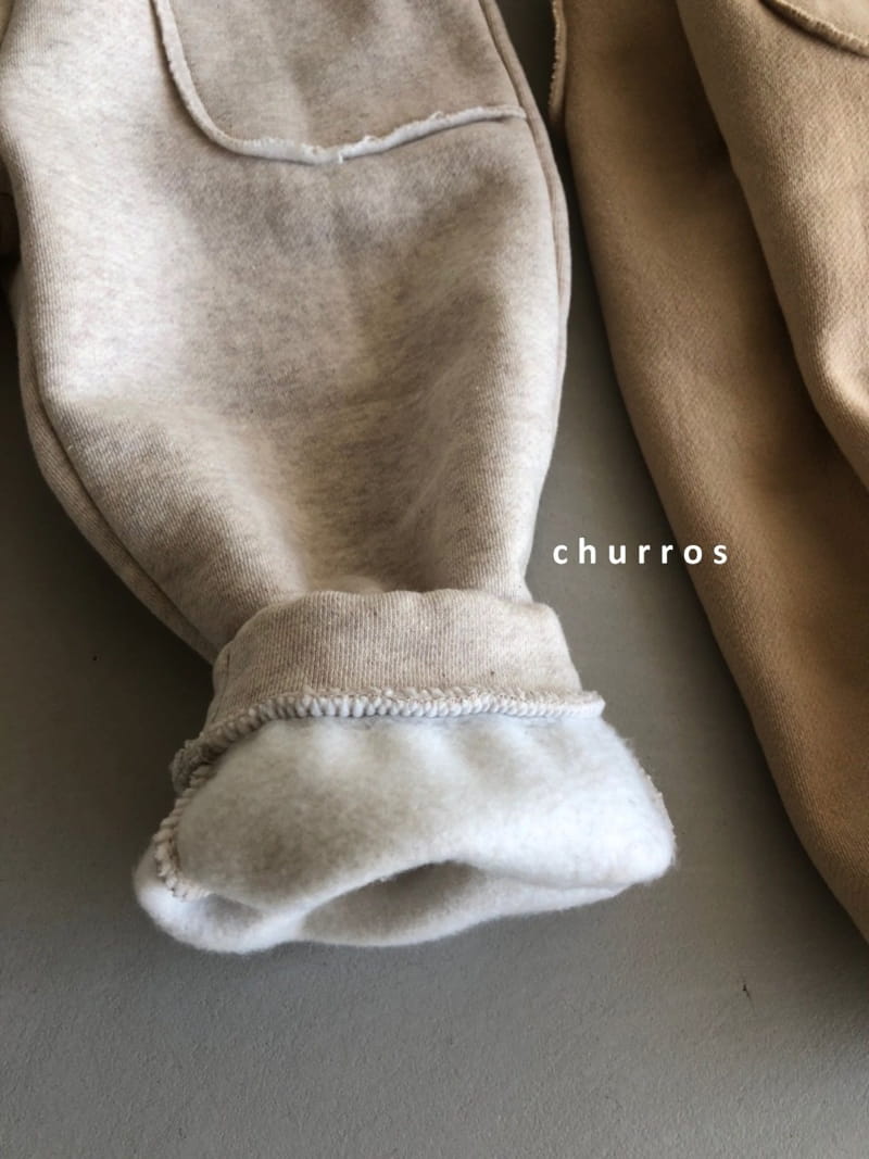 CHURROS - Korean Children Fashion - #Kfashion4kids - Lining Fleece Jogger Pants - 7