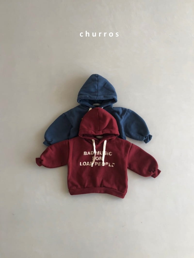 CHURROS - Korean Children Fashion - #Kfashion4kids - Fleece Loose Fit Hoody - 4