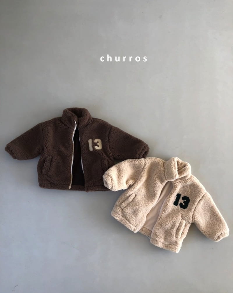 CHURROS - Korean Children Fashion - #Kfashion4kids - 13 Over Dumble Zip-up - 6