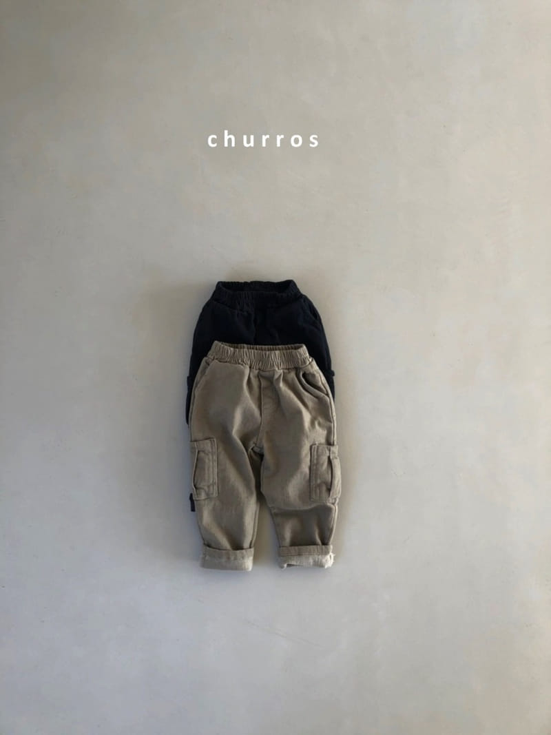 CHURROS - Korean Children Fashion - #Kfashion4kids - Cargo Fleece Pants