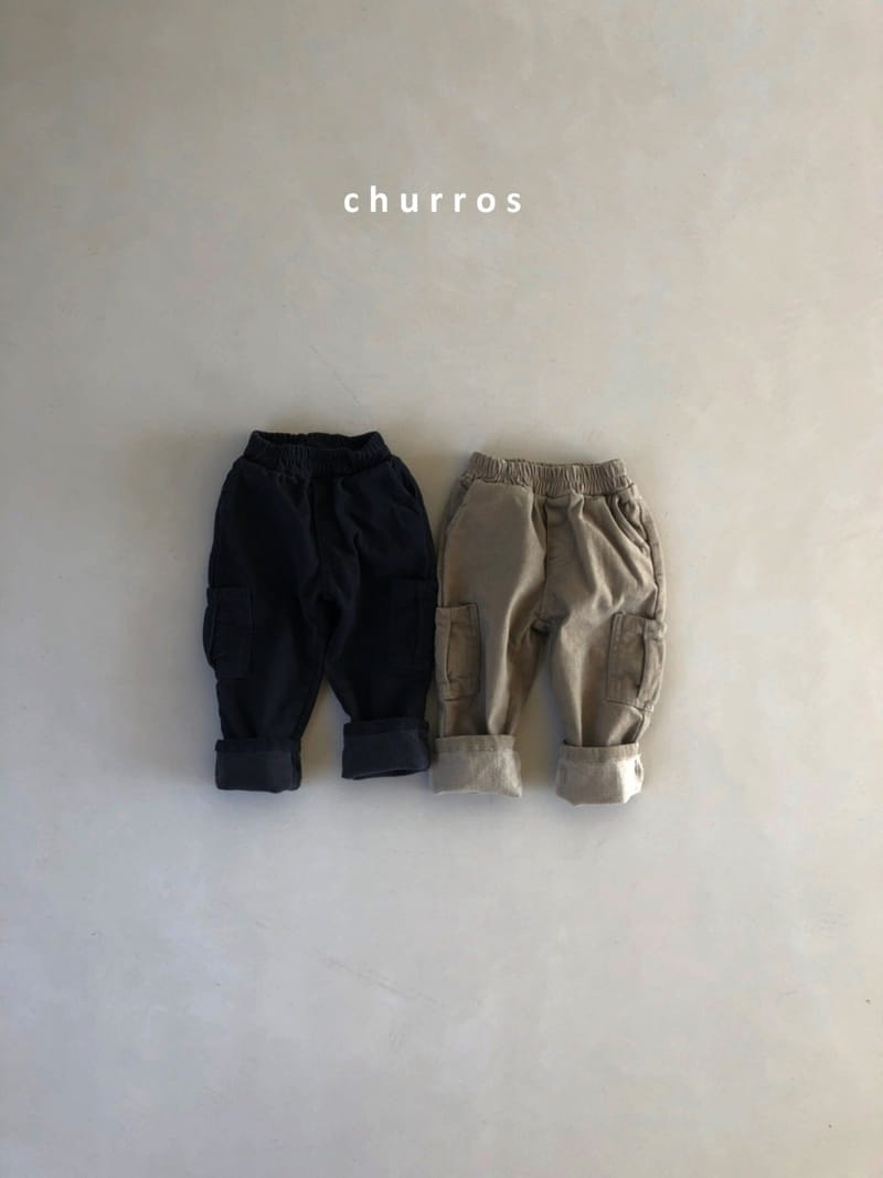 CHURROS - Korean Children Fashion - #Kfashion4kids - Cargo Fleece Pants - 2