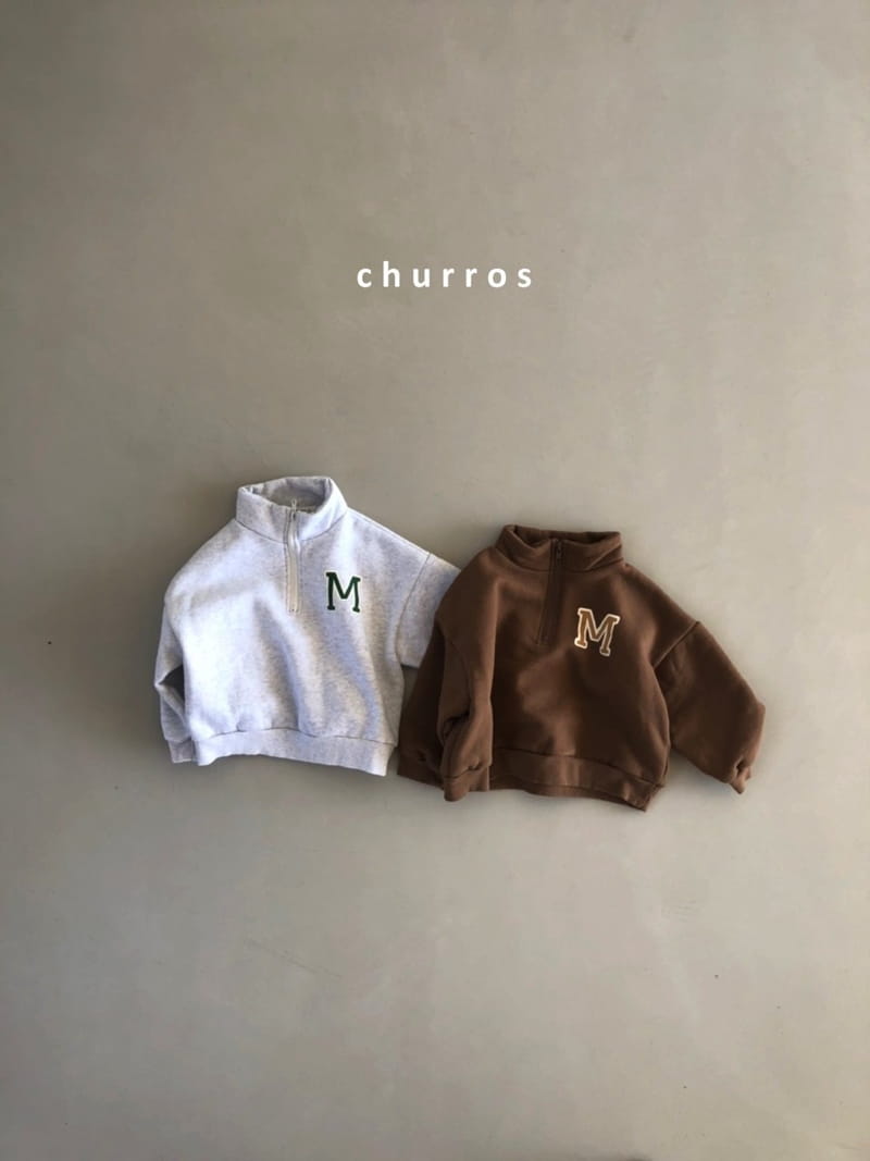 CHURROS - Korean Children Fashion - #Kfashion4kids - M Half Zip-up Sweatshirt - 2