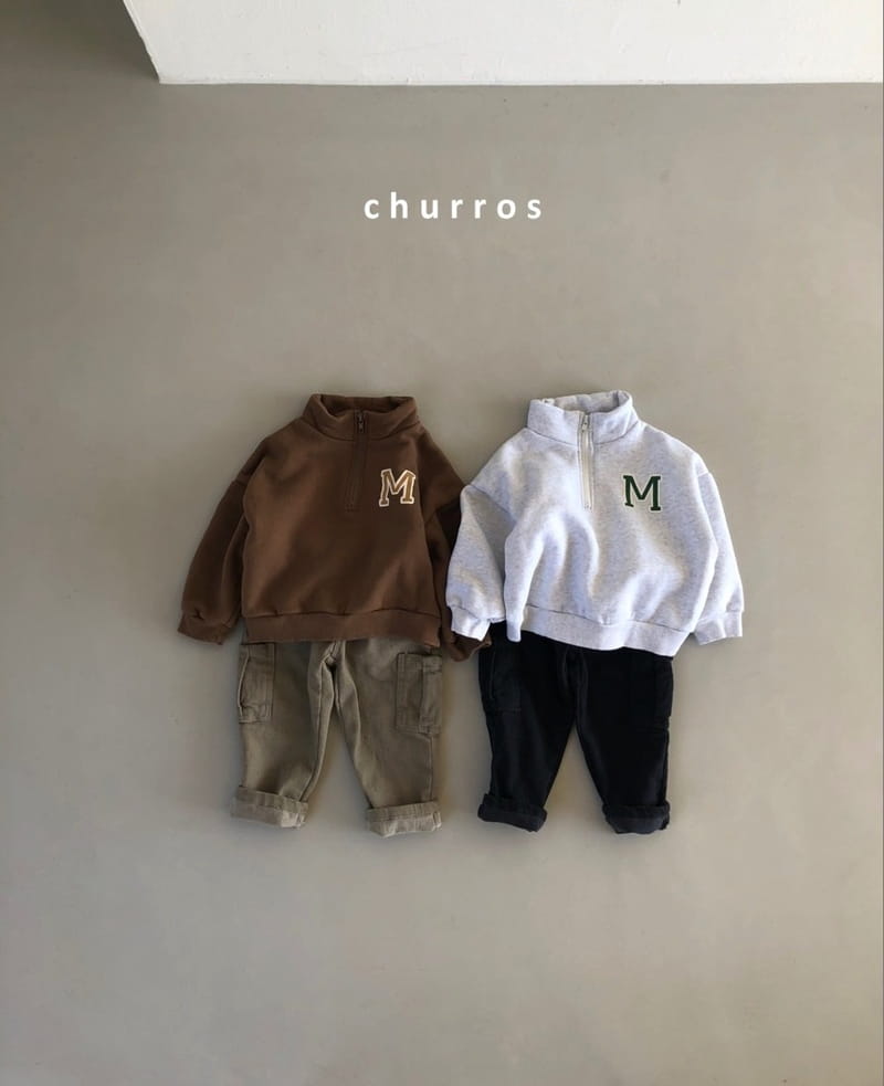 CHURROS - Korean Children Fashion - #Kfashion4kids - M Half Zip-up Sweatshirt - 3
